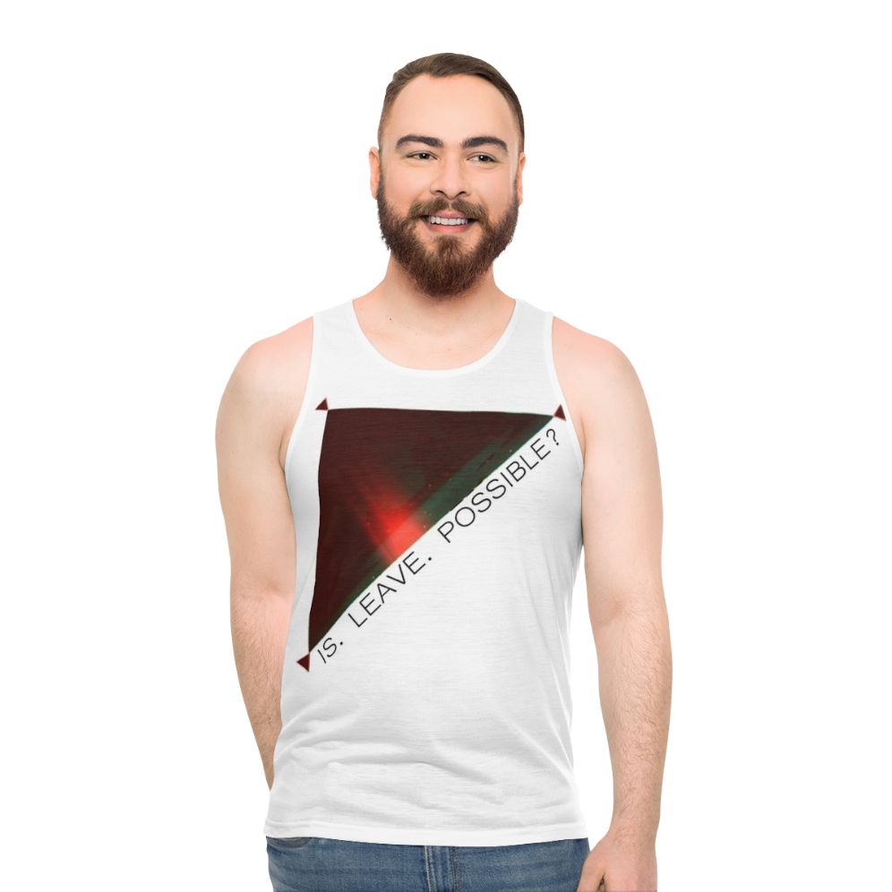Unisex "Is Leave Possible?" Oxenfree inspired tank top