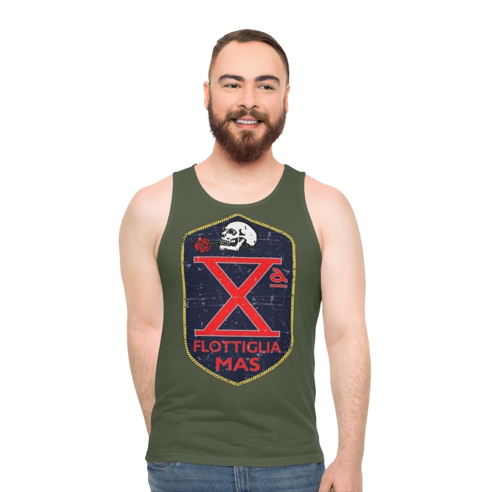 Unisex Italian Military Decima Flottiglia Mas Grunge Tank Top