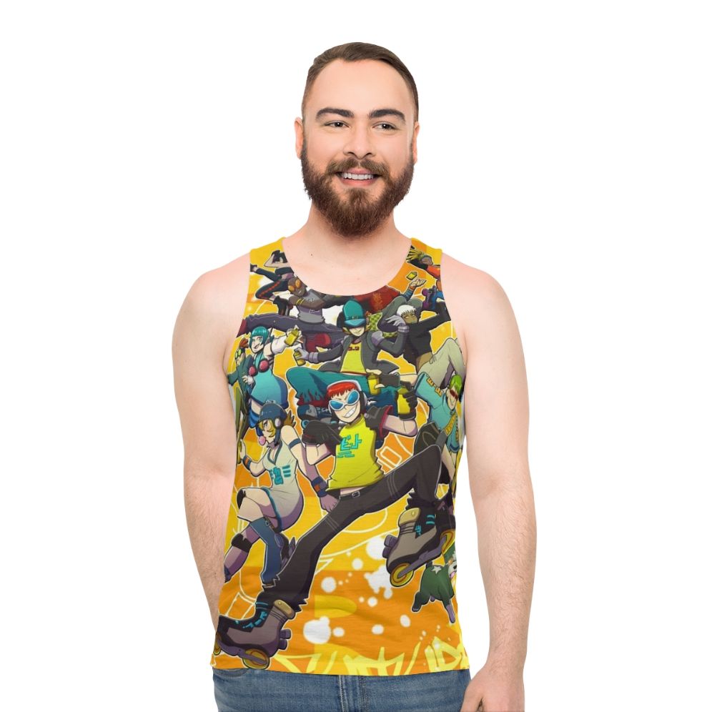 Unisex jet set radio inspired tank top
