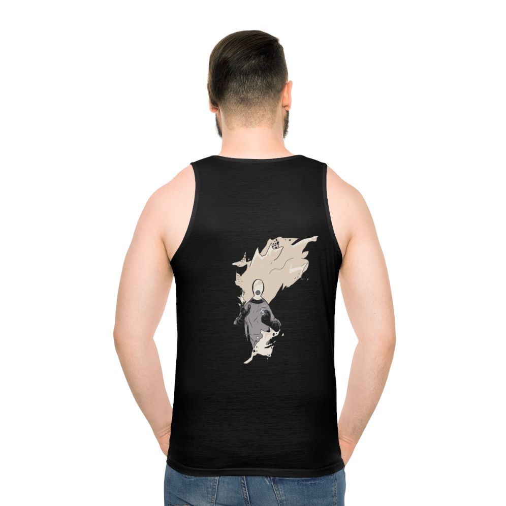 Unisex tank top featuring BPRD character Johann Krauss