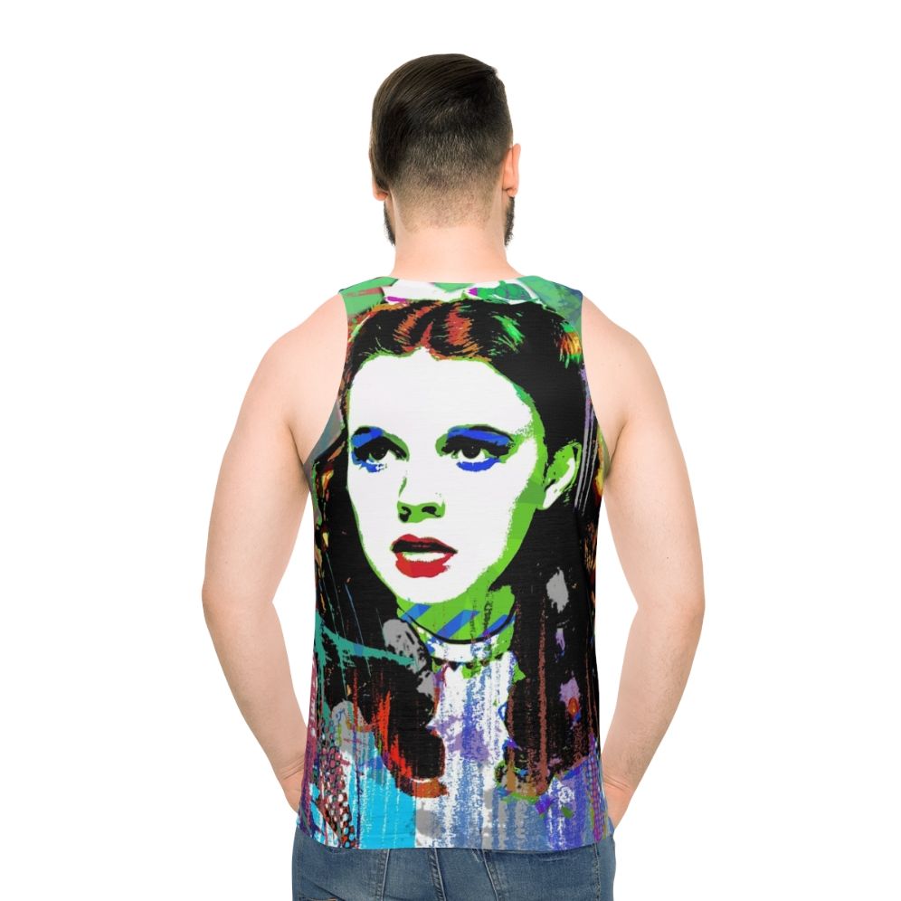 Unisex tank top with Judy Garland and Wizard of Oz inspired design