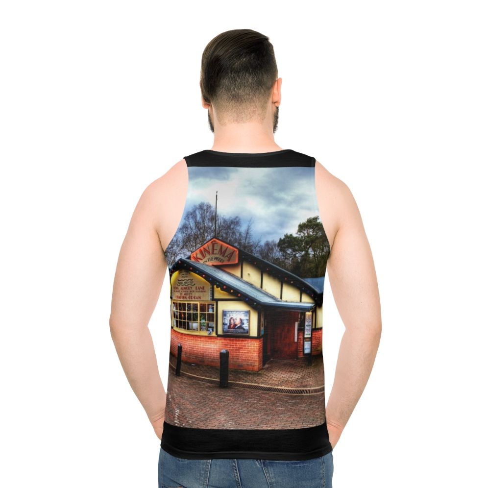 Unisex tank top featuring atmospheric landscape photography