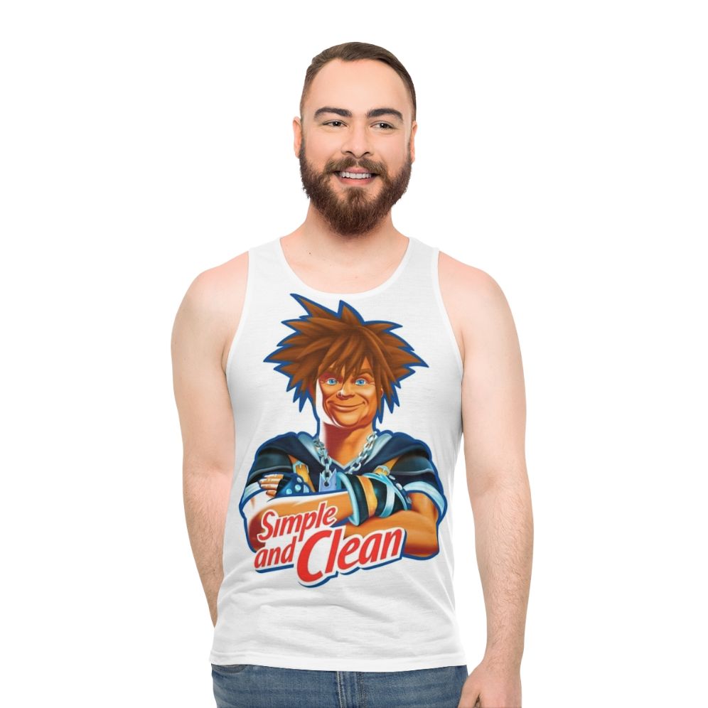 Unisex 'Simple and Clean' Kingdom Hearts Inspired Tank Top
