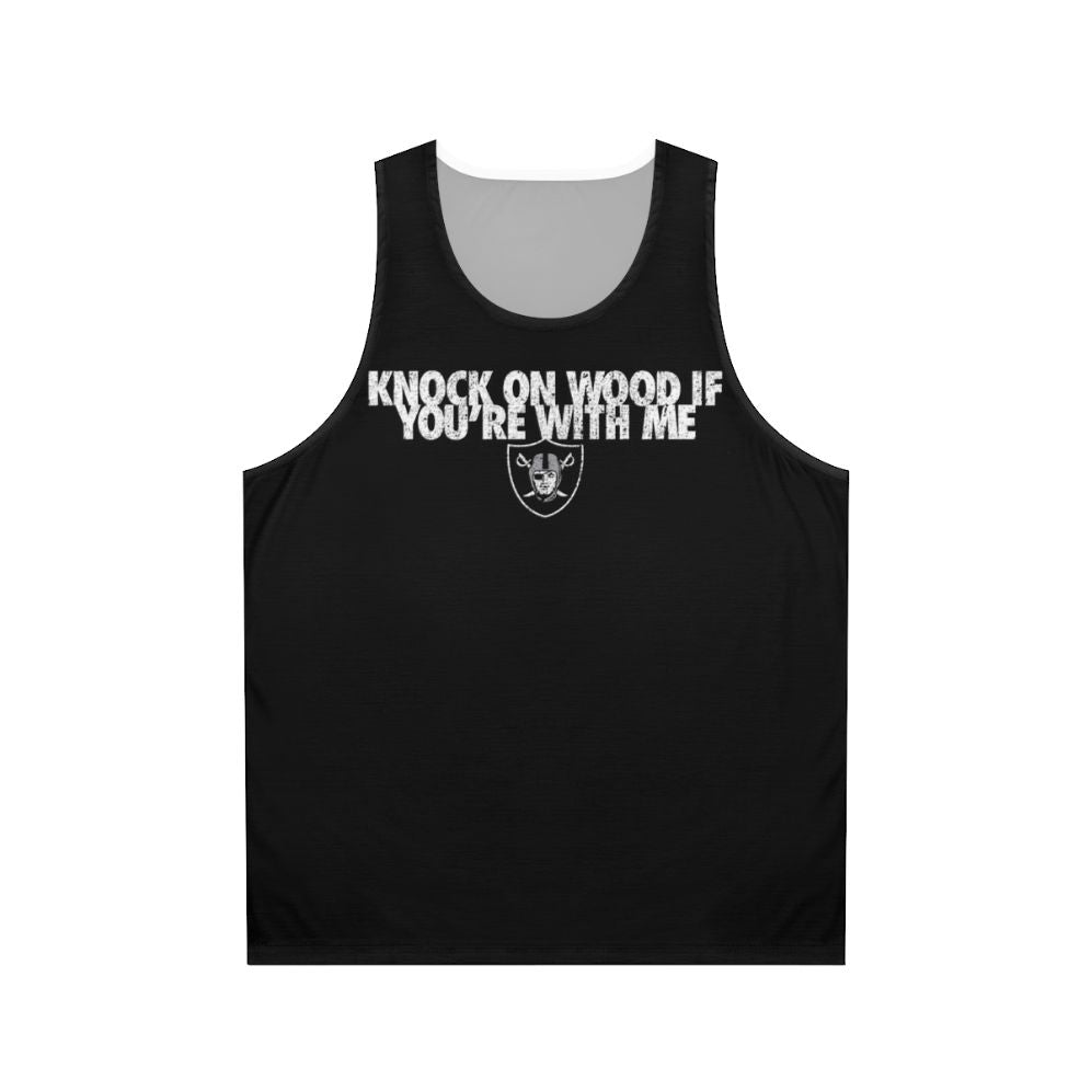 Unisex "Knock On Wood If You're With Me" Tank Top