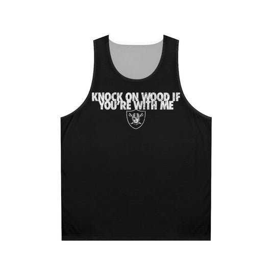 Unisex "Knock On Wood If You're With Me" Tank Top