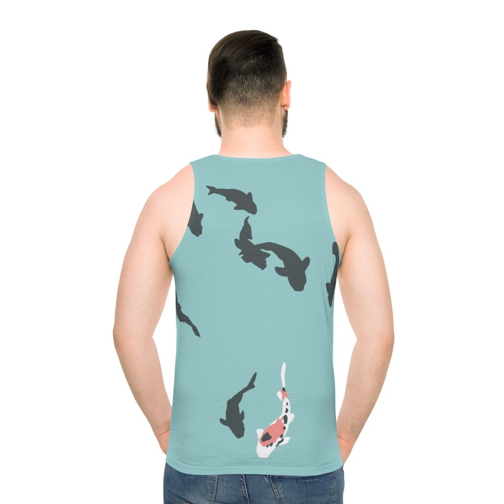 Unisex koi fish tank top featuring a minimalist design inspired by the anime "A Silent Voice"