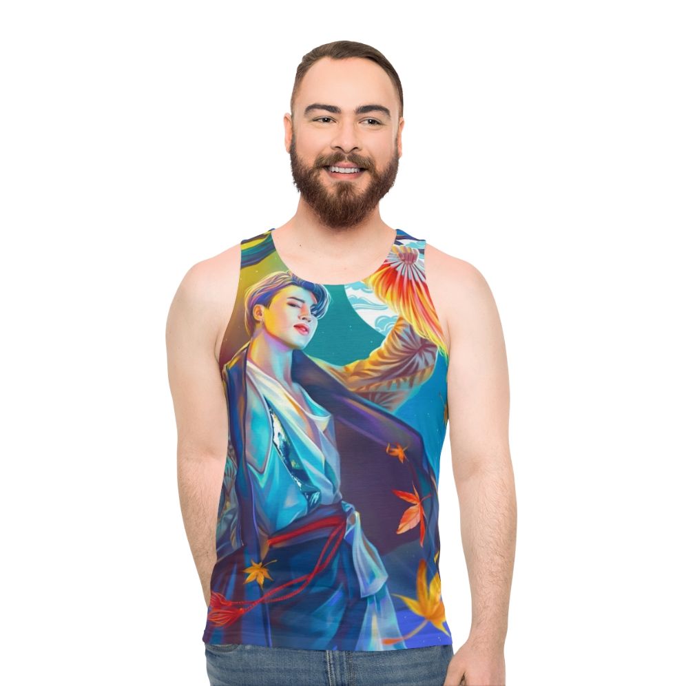 Unisex Kpop Idol Tank Top featuring BTS Park Jimin, Jungkook, V fan art
