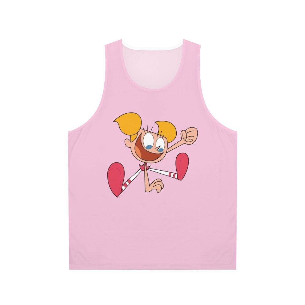 Unisex tank top with laboratory-inspired design