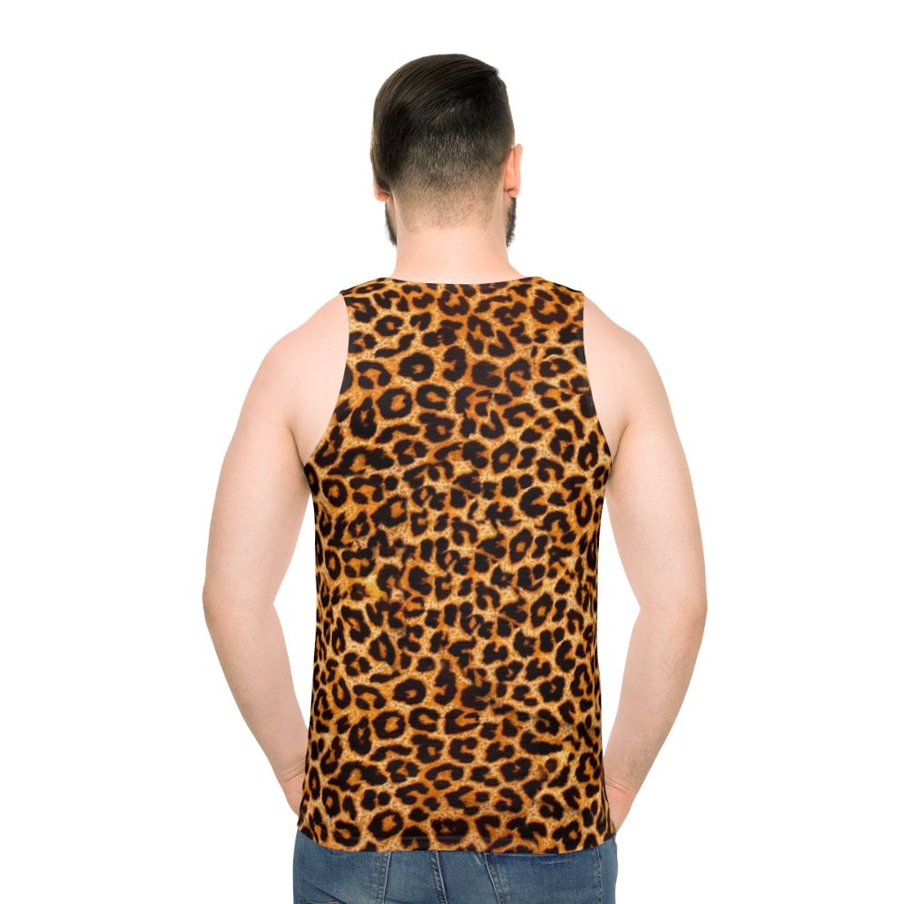 Unisex leopard print tank top