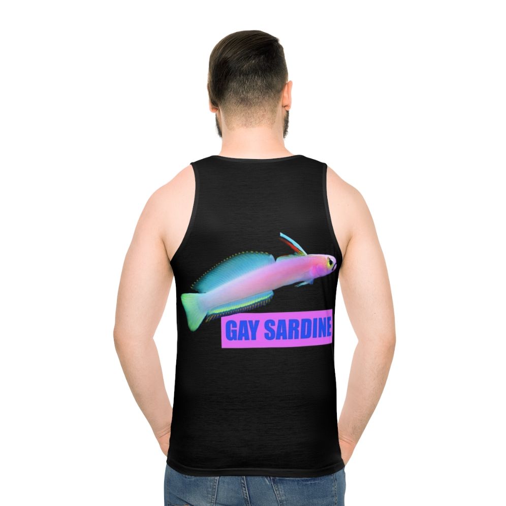 Unisex LGBT Pride Sardine Print Tank Top