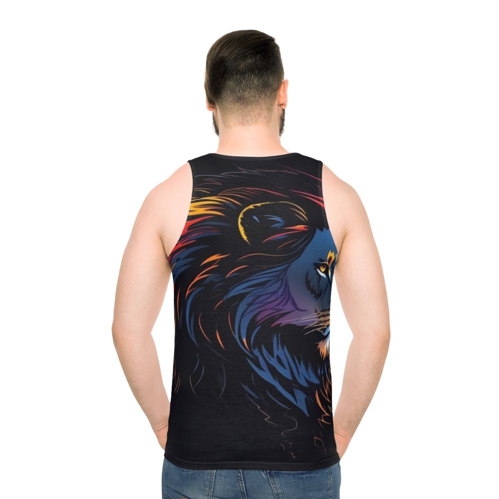 Unisex tank top with iconic lion print