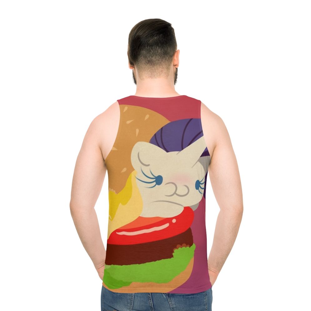 Unisex Little Bites cartoon-themed tank top