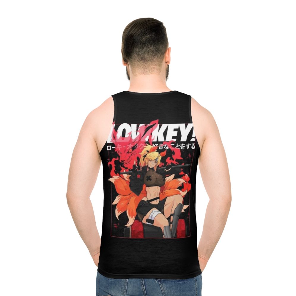 Unisex lowkey anime design tank top
