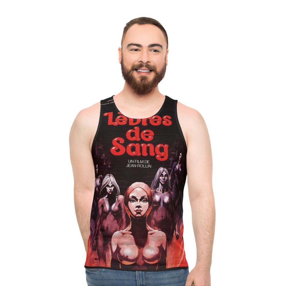 Unisex 'L Vres De Sang' vampire horror tank top