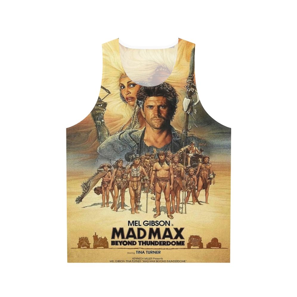 Unisex tank top with 'Mad Max: Beyond Thunderdome' inspired design