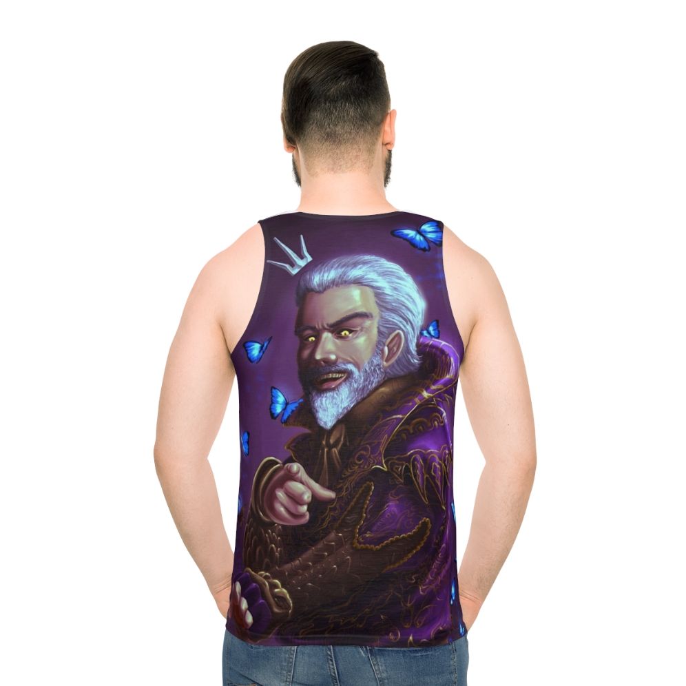Unisex Madness Tank Top with Elder Scrolls Sheogorath Design