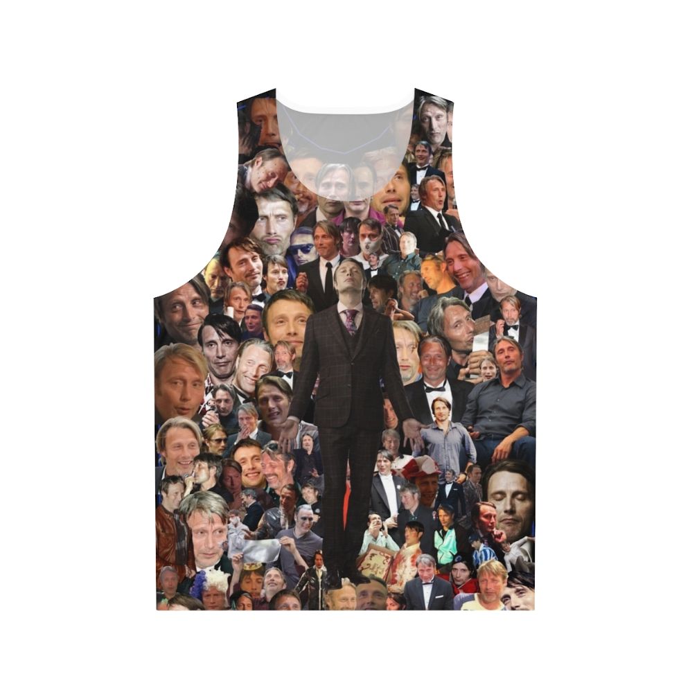 Unisex tank top featuring Mads Mikkelsen as Hannibal Lecter