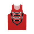 Unisex tank top with a simple marching band pattern design