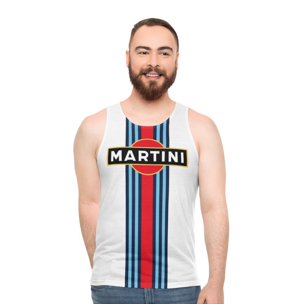 Unisex Martini Racing Stripe Premium Tank Top
