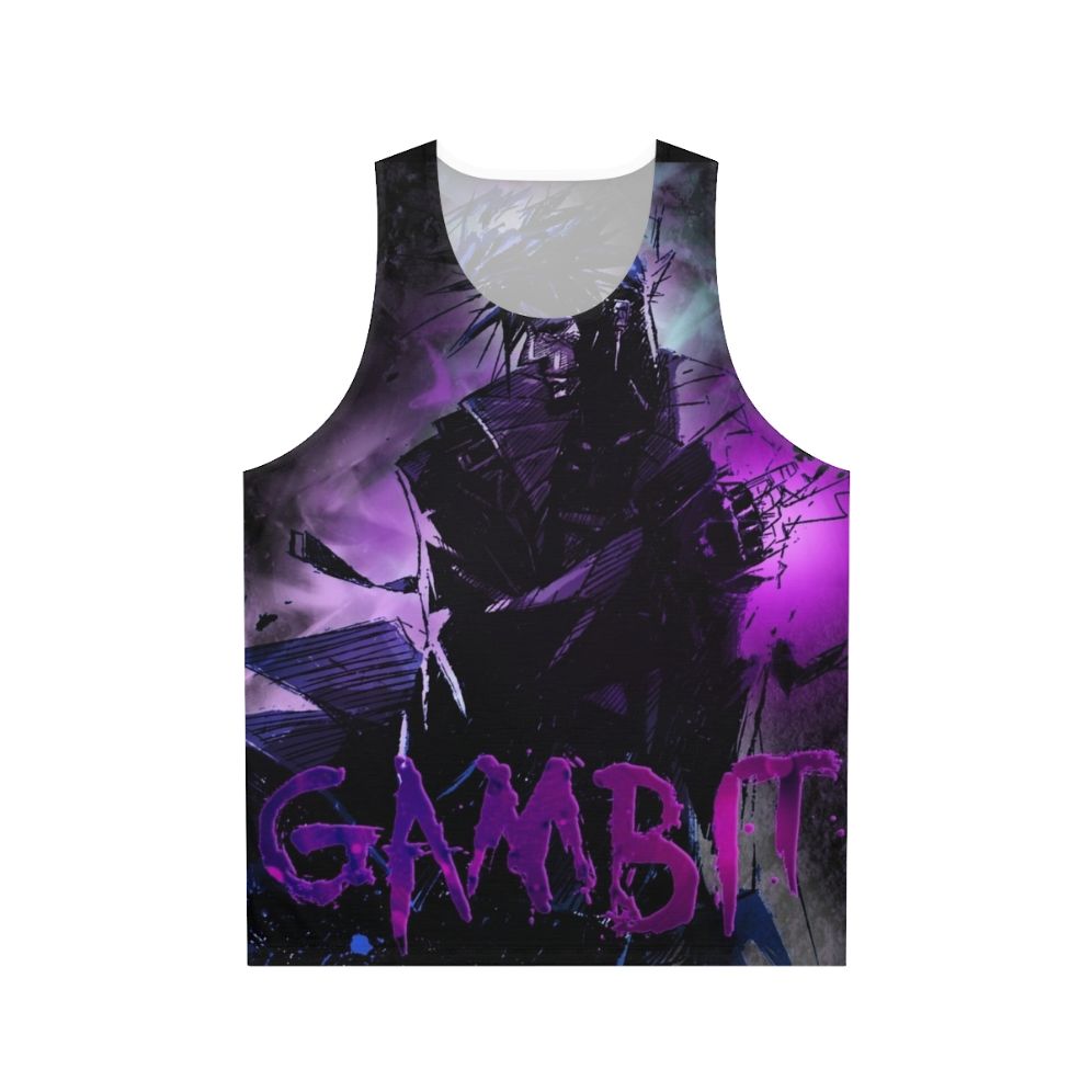 Unisex Marvel X-Men Gambit Gambling Theme Tank Top