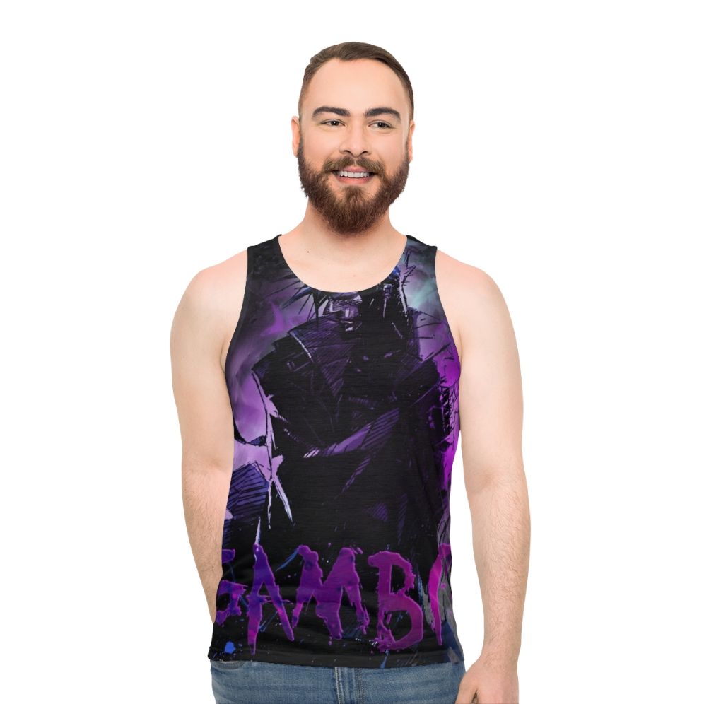 Unisex Marvel X-Men Gambit Gambling Theme Tank Top