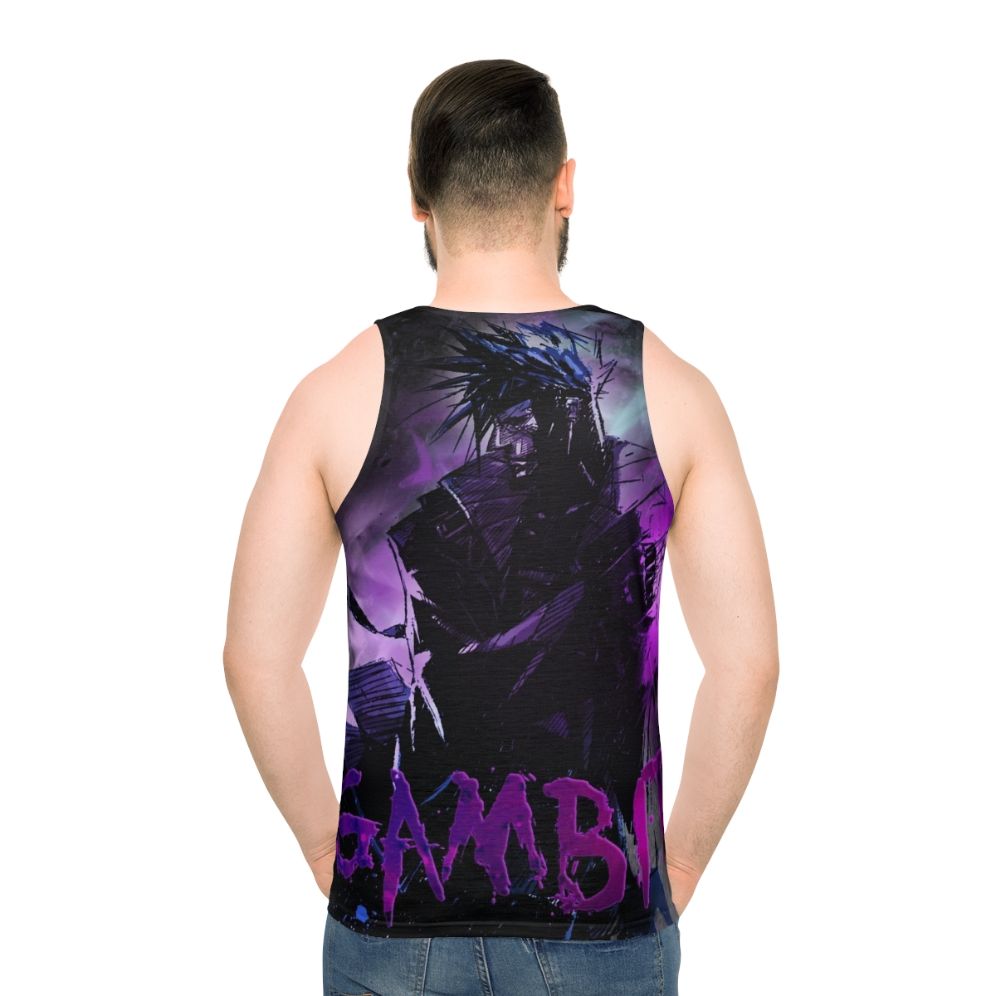 Unisex Marvel X-Men Gambit Gambling Theme Tank Top