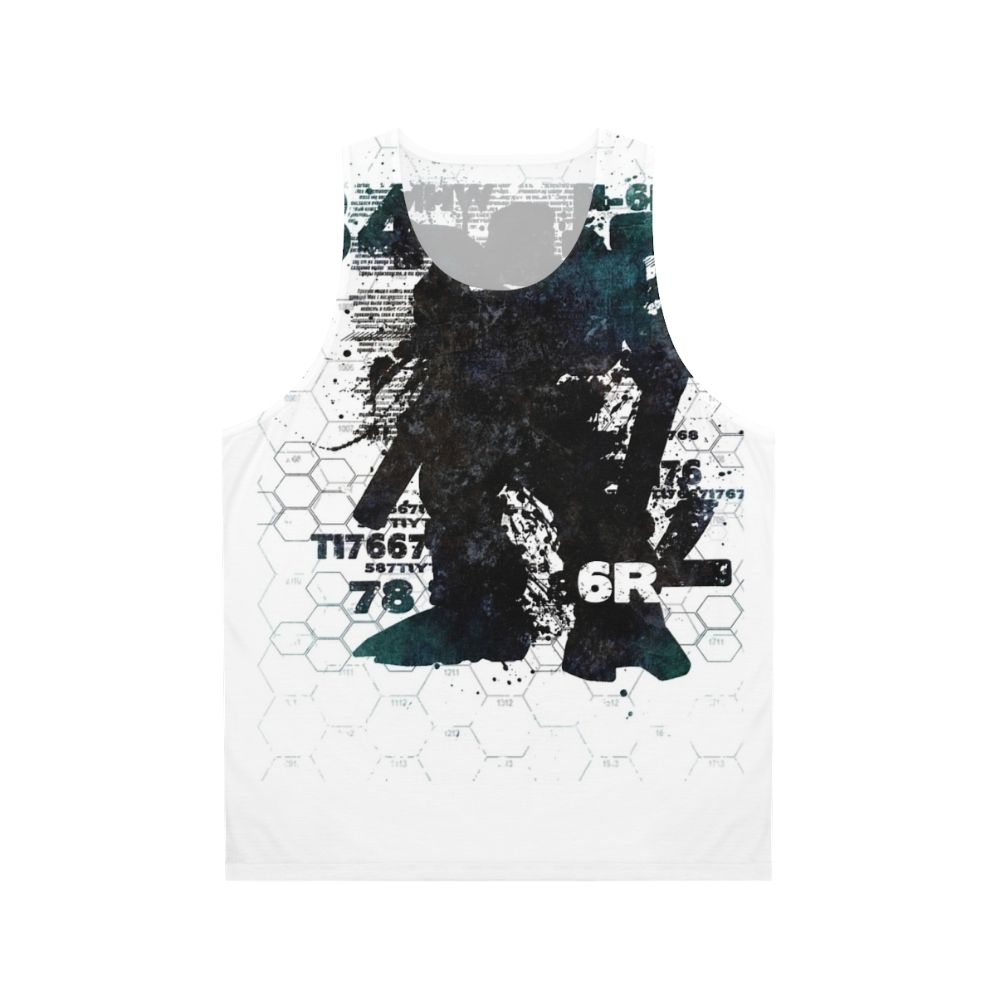 Unisex mech inspired V5 tank top for battletech and mechwarrior fans