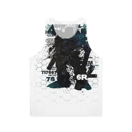 Unisex mech inspired V5 tank top for battletech and mechwarrior fans