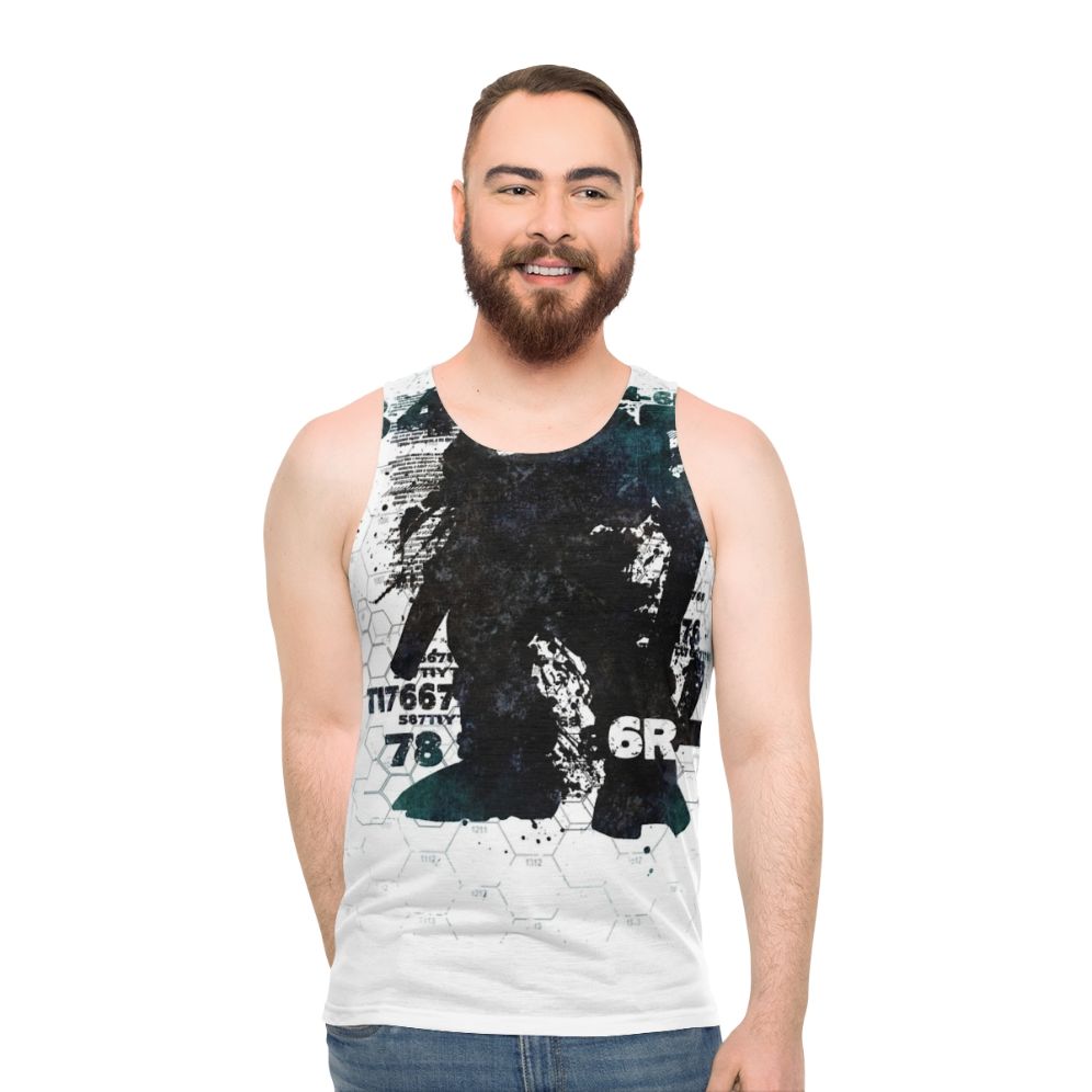 Unisex mech inspired V5 tank top for battletech and mechwarrior fans
