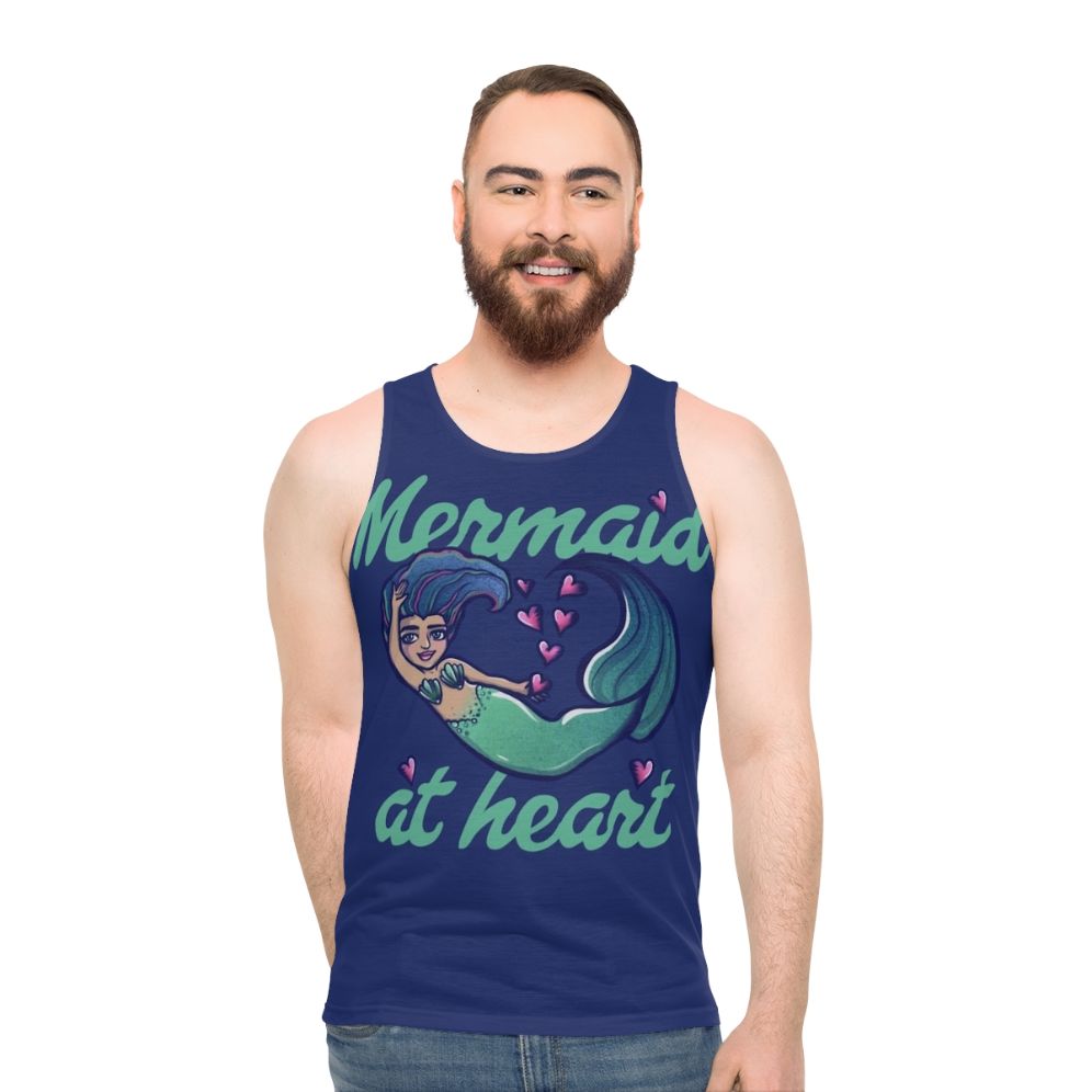 Unisex Mermaid At Heart Chibi Tank Top