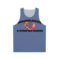 Unisex mermaid and starfish kisses tank top