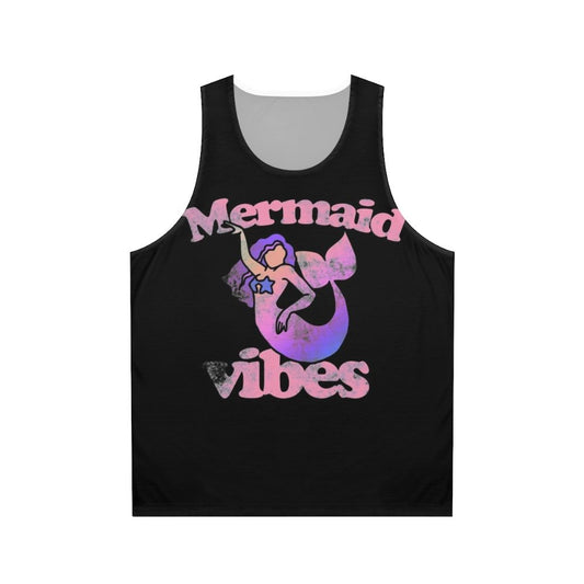 Unisex mermaid tank top with mermaid design