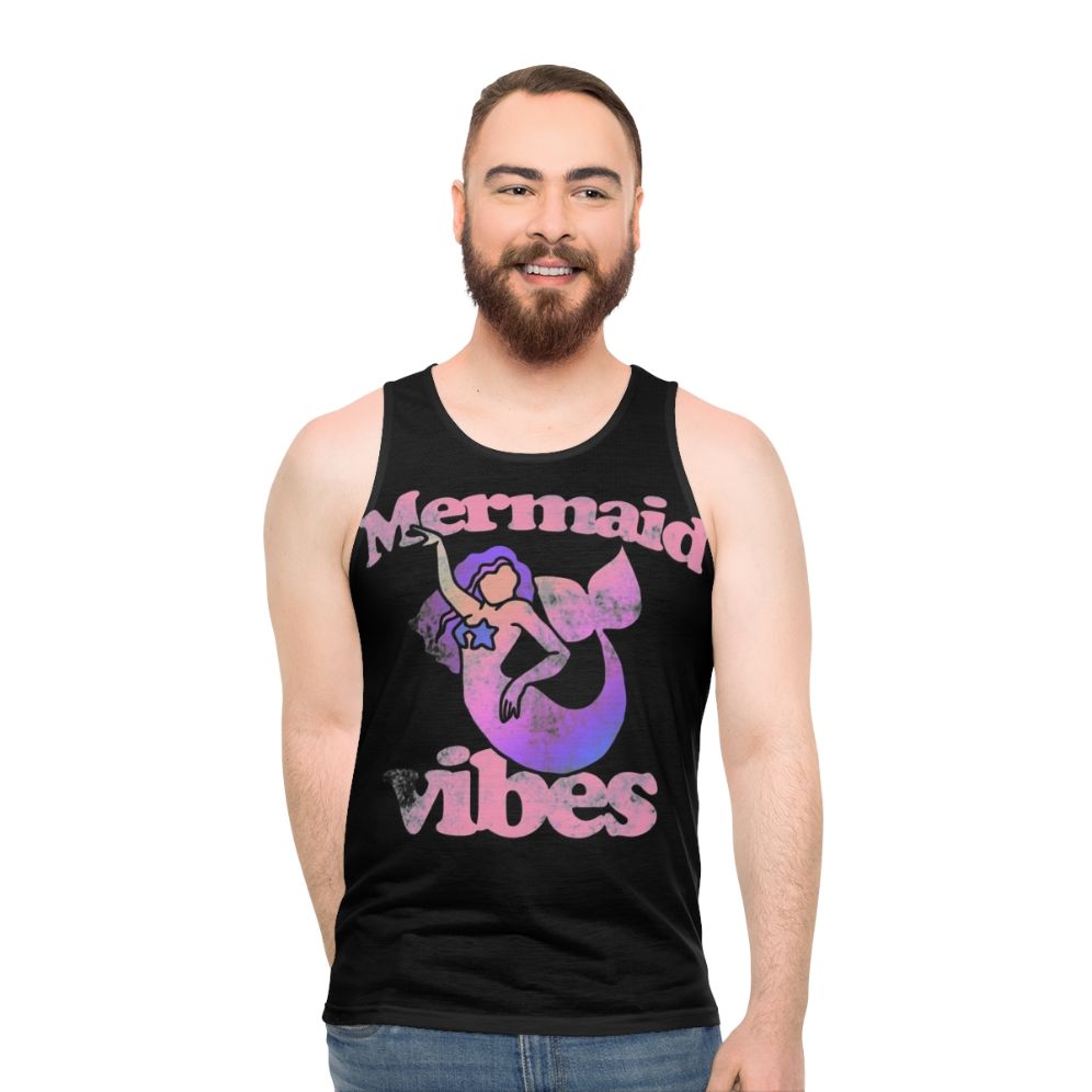 Unisex mermaid tank top with mermaid design