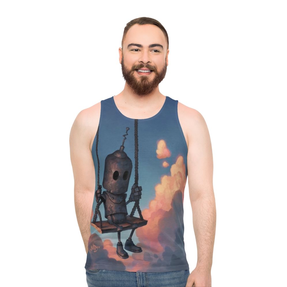 Unisex Meteorologist Robot Weather Tank Top