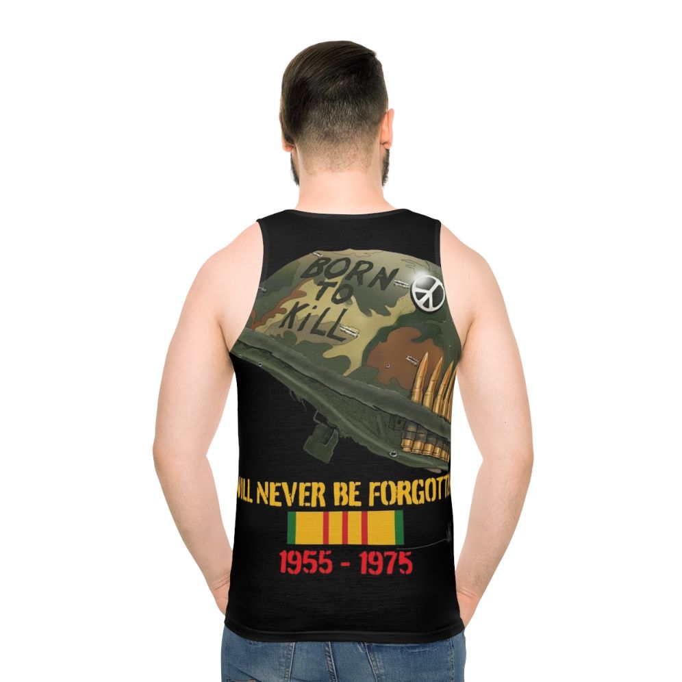 Unisex military veteran Vietnam war memorial tank top