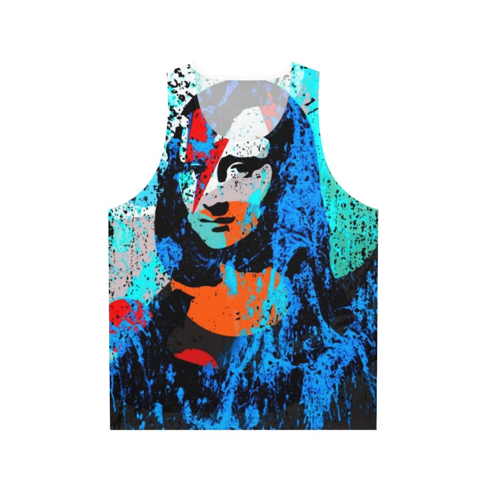 Unisex tank top with modern art inspired Mona S Glam Night design
