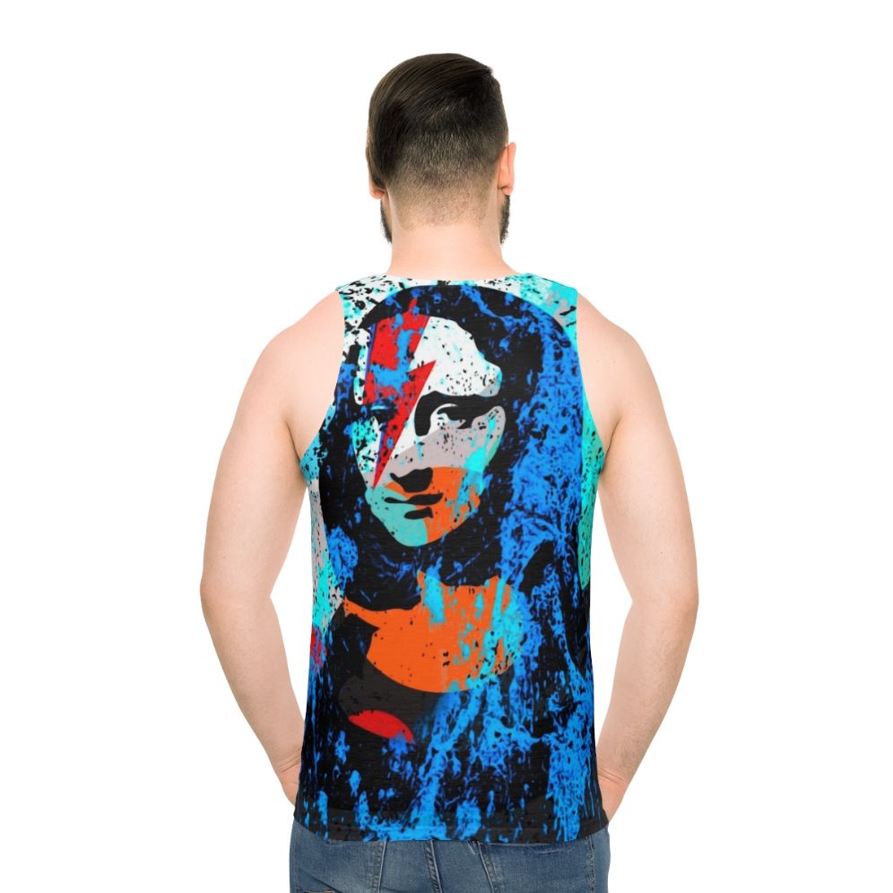 Unisex tank top with modern art inspired Mona S Glam Night design