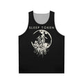 Unisex Moon Tank Top Featuring Sleep Token Band Logo