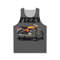 Unisex motorcycle tank top with FS1E Fizzy motorbike design