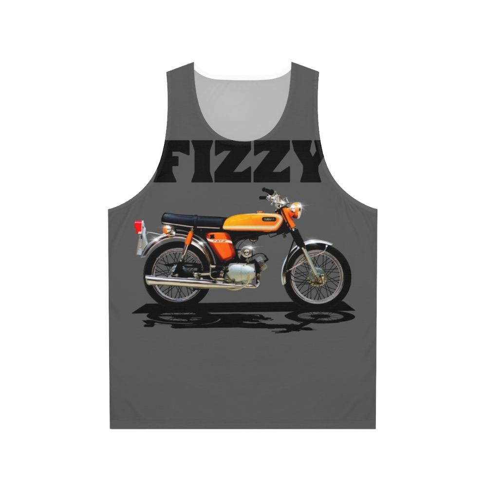 Unisex motorcycle tank top with FS1E Fizzy motorbike design
