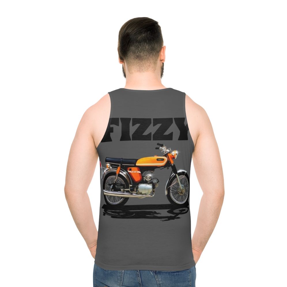 Unisex motorcycle tank top with FS1E Fizzy motorbike design