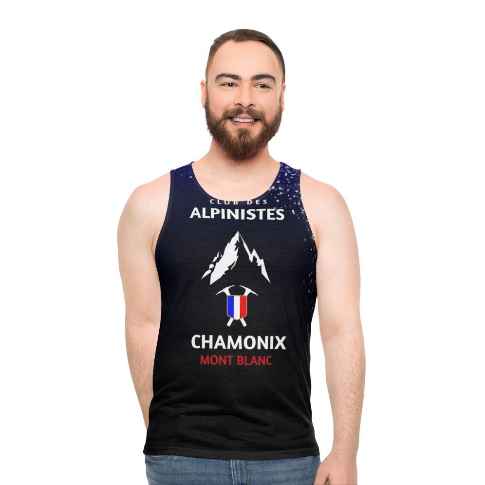 Unisex mountaineering tank top for climbing in Chamonix Mont Blanc