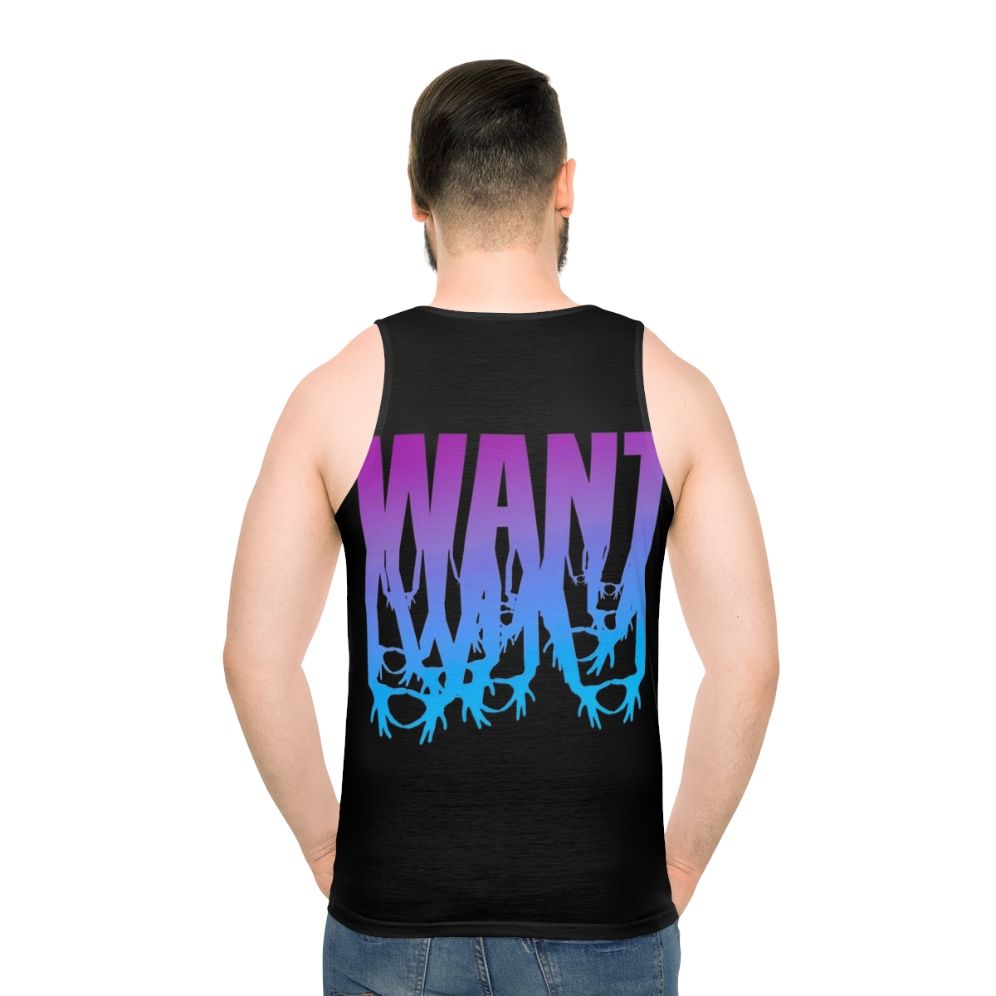 Unisex music fan tank top featuring 3oh3 band logo