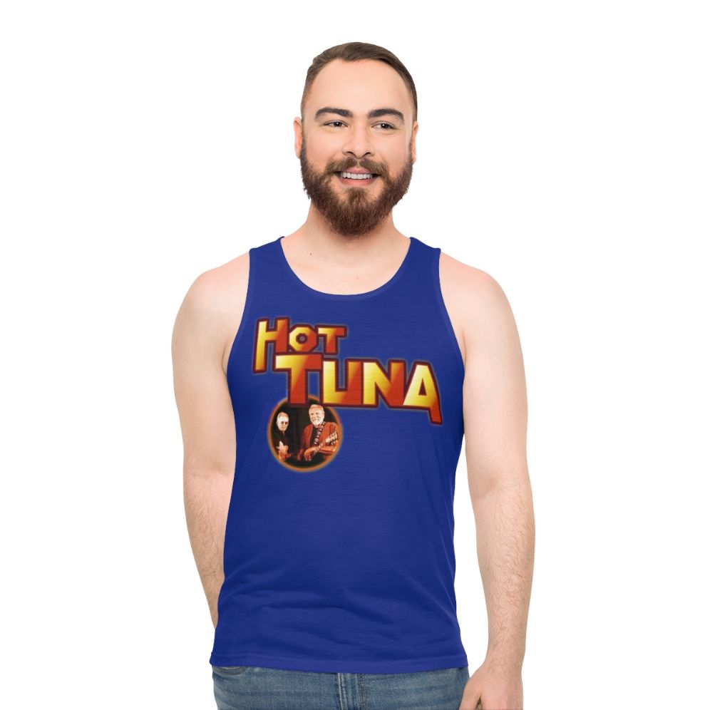 Unisex music inspired retro rock style tank top