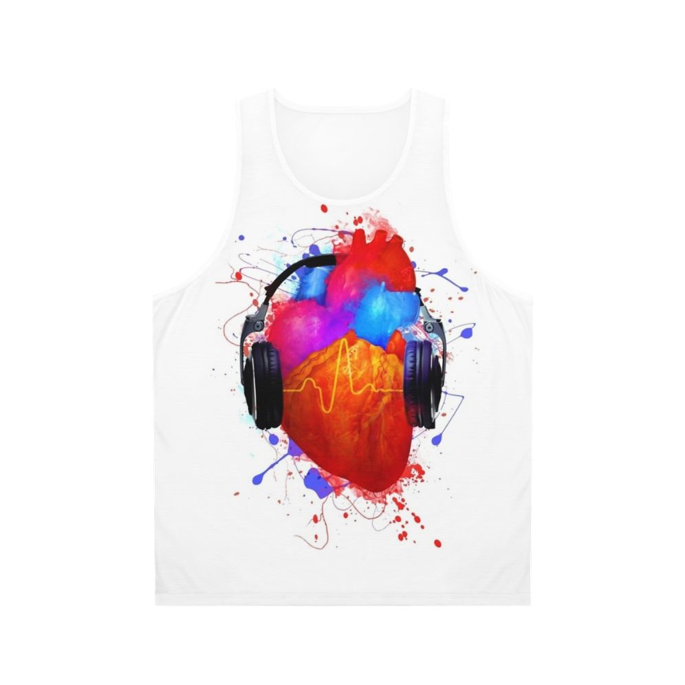 Unisex music lover tank top