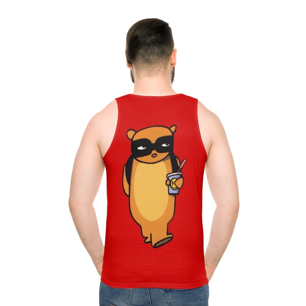Unisex tank top with radiator graphic for music lovers