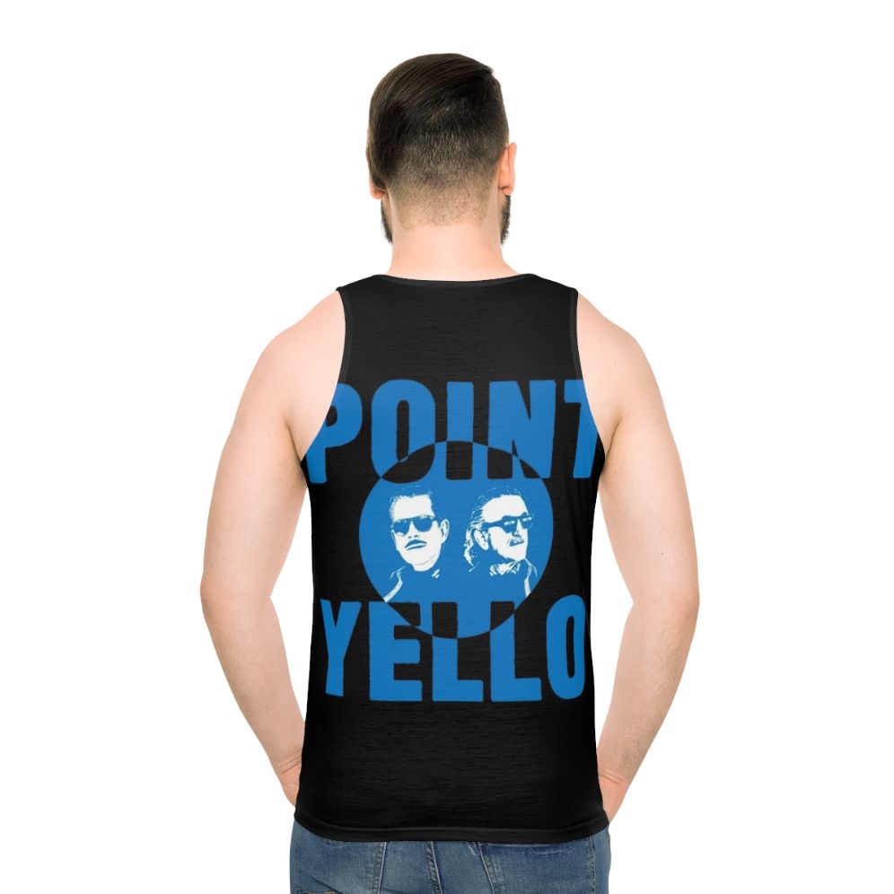 Unisex tank top showcasing a vinyl record album art design