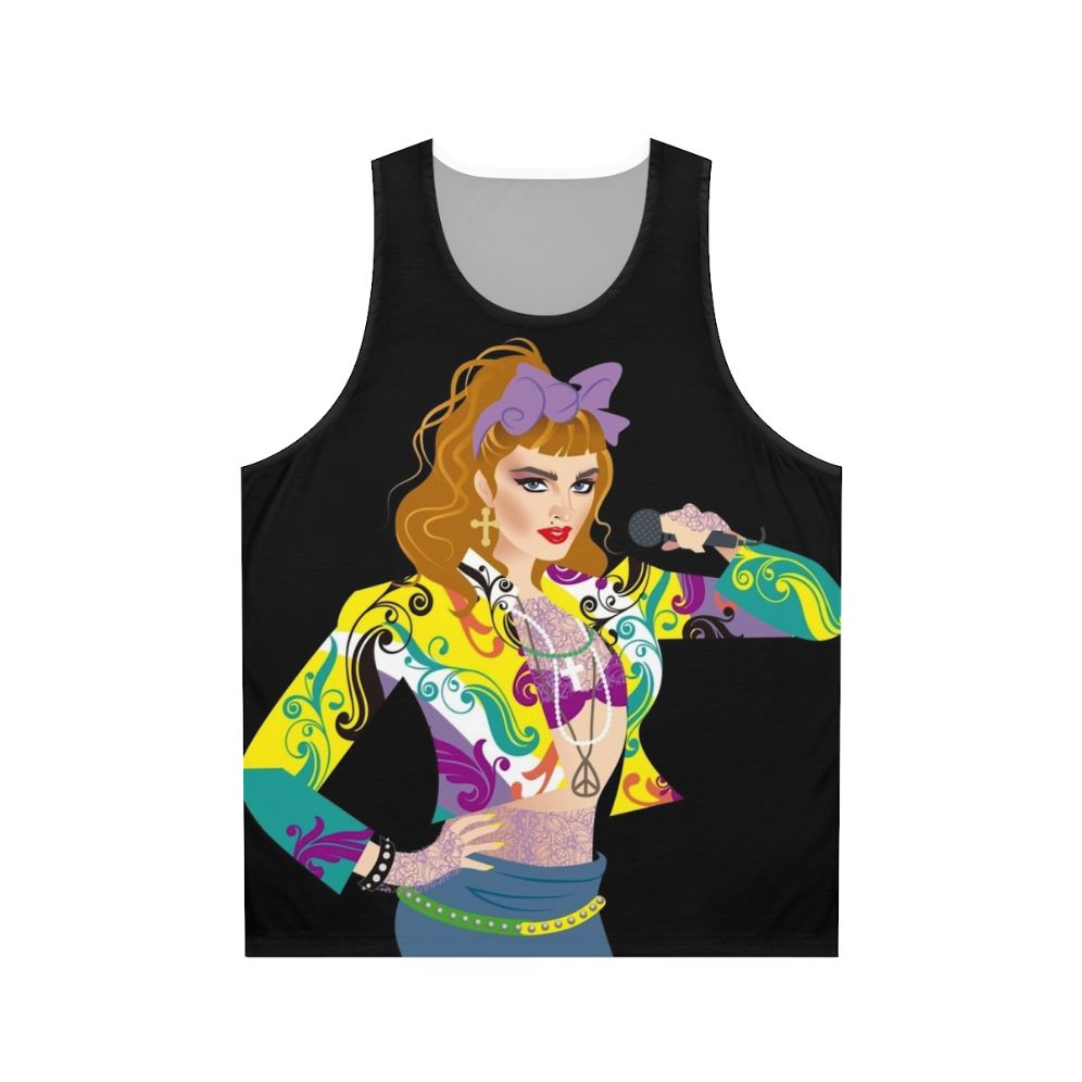Unisex tank top with music-inspired design