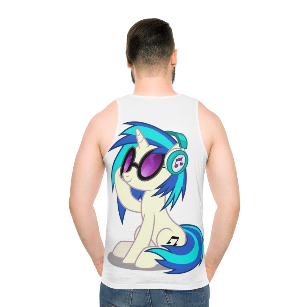 Unisex music tank top with My Little Pony inspired design