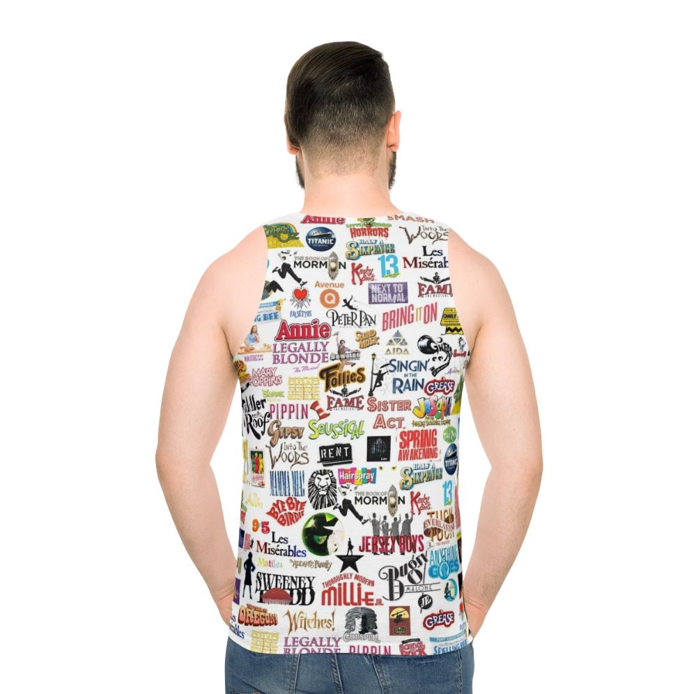 Unisex musical logos tank top